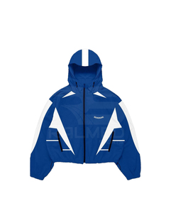 2 Piece Tracksuit Trouser and Zipper <b>Hoodie</b> Jacket 100% Nylon Custom Logo Streetwear Windbreaker Tracksuit For Men's - Product Image 2