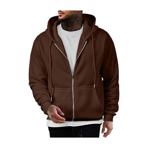Top 2025 sweats à capuche surdimensionnés hommes coton poids lourd luxe qualité sérigraphie Streetwear sweats à capuche zippés pour hommes - Product Image 6