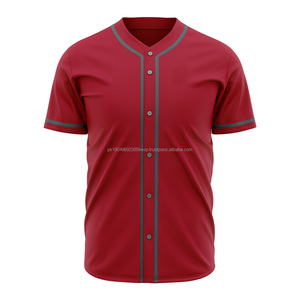 Men's Custom Logo Baseball & Softball Jerseys Wholesale Cheap Pakistan Style Printed Sportswear <b>Shirts</b> Breathable Feature - Product Image 1