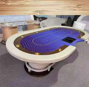 โต๊ะโป๊กเกอร์เท็กซัสโฮลเอ็มพร้อมไฟ LED สำหรับการพนันและเกมไพ่นกกระจอก - Product Image 2