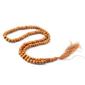 Cuentas de Tasbih Ecológicas de Madera, Rosario Natural, Sibha, Subha, Regalo Musulmán para Fiestas, Islam, 33 Piezas, 12mm/10mm, Pulido, para Colgar en la Pared - Product Image 3