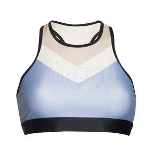 Soutien-gorge de sport pour femmes taille XL Fitness conception personnalisée impression haute qualité Spandex respirant propre conception gros haut fabricant - Product Image 1