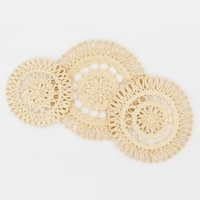 Assiette de présentation ronde en jonc de mer tressé, faite à la main, écologique, personnalisable, qualité supérieure pour la décoration de cuisine, fournisseur en gros