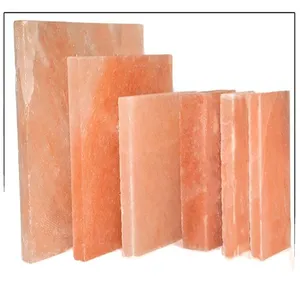 Himalayan Pink Salt Tile one side natural top demanded Himalayan salt brick tiles cheap natural fresh custom salt tiles sale