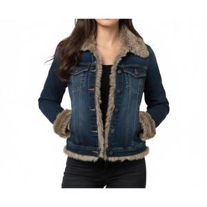 Veste en jean pour femme vintage avec un look rétro européen classique pour les tenues décontractées quotidiennes et le style de la mode urbaine - Product Image 3