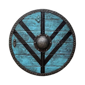 Escudo Vikingo Medieval Personalizable con Grabado de Primera Calidad, Totalmente Funcional, Resistente, de Alta Calidad, para Decoración del Hogar - Product Image 1