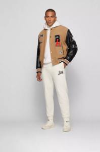 Veste à manches en cuir véritable légère pour homme pour la saison hivernale Veste universitaire de haute qualité fabriquée sur mesure pour l'extérieur - Product Image 5