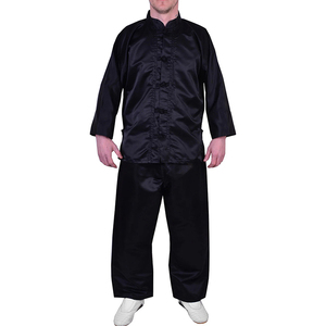 Uniforme de kung-fu unisexe 100% en coton de soie de haute qualité avec logo personnalisé, vêtements d'arts martiaux-comprend des ensembles de maillots et de pantalons - Product Image 1