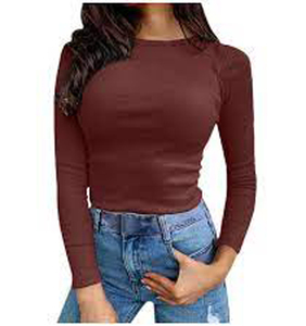 T-shirts pour femmes, coupe ajustée, en soie/coton, anti-rides, col mandarin, nouveau design, tendance, haute qualité, produits d'exportation, Bangladesh - Product Image 1