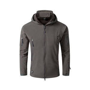 Noir hiver imperméable Softshell support veste à glissière poche zippée latérale de haute qualité durable Durable personnaliser taille Logo couleur - Product Image 2