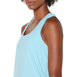 breathable stretch cotton spandex gym women <b>sleeveless</b> fitness workout tank <b>top</b> - Product Image 3