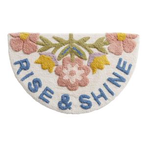 พรมเช็ดเท้าผ้าฝ้ายแท้พร้อมพรมปูพื้นห้องน้ำทนทานและดีไซน์เปล่งประกายนุ่ม - Product Image 1