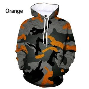 Vestes polaires d'hiver unisexes, sweats à capuche imprimés camouflage 3D pour hommes, streetwear pour enfants, survêtements à la mode - Product Image 5