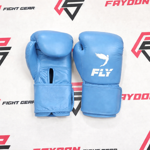 Genuine Cowhide Leather FLY <b>Strap</b> Up Customized Boxing Sparring Gloves OEM Premium Quality Mixed Martial Arts Fighting Training - Product Image 2