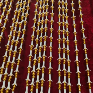 Cuentas de oro hechas a mano ecológicas y Cuerda de tuberosa, cuerda única para eventos, fiestas, bodas, fondos y decoración de festivales - Product Image 1