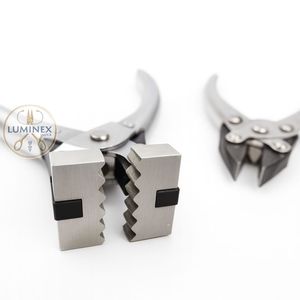 Ensemble de pinces à bec plat en acier inoxydable à action parallèle en zigzag |   Outils de fabrication de bijoux de précision |   Artisanat de fil d'argent et d'or - Product Image 3