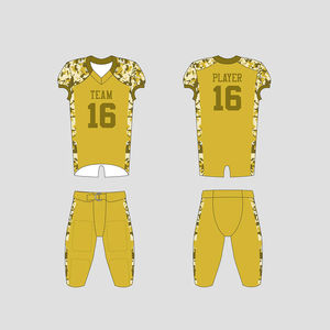 Maillot de football américain personnalisé imprimé, style streetwear, en polyester respirant à séchage rapide - Product Image 2