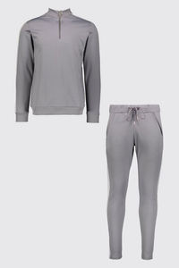 Vêtements d'hiver populaires pour hommes, service de conception personnalisée OEM, vêtements de sport, survêtement d'entraînement, ensemble décontracté à cordon de serrage en deux pièces, 100% coton - Product Image 2