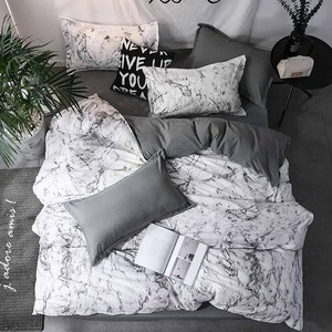 Ensemble de draps de lit de luxe pour la maison et l'hôtel en gros tissu doux de couleur unie motif respirant et imprimé de toutes les tailles - Product Image 3