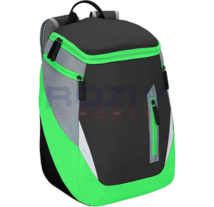 Sac à dos de baseball en polyester personnalisé de haute qualité avec logo, unisexe, souple, grande capacité, fermeture éclair, bretelles arquées, pour le sport - Product Image 5