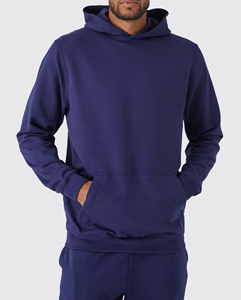 Conjunto Deportivo de Dos Piezas para Hombre, con Costuras en Contraste, Ropa de Invierno Cálida y Gruesa, 100% Algodón - Product Image 1