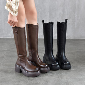 Botas altas elásticas para mujer, de tela elástica, que se ajustan sobre la rodilla, botas altas informales para mujer - Product Image 3