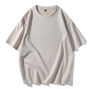 Personalizado 230gsm 280gsm 300gsm 320gsm hombres camisetas de peso pesado de gran tamaño Drop Shoulder algodón poliéster personalizado camisetas de los hombres - Product Image 2