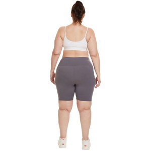 Shorts grande taille pour femmes en gros, shorts de sport personnalisés, shorts de sport à taille haute pour femmes, shorts de cycliste pour femmes 2026 - Product Image 3