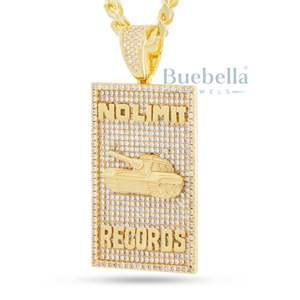 98 Dynasty Collier Streetwear pour hommes Iced 925 Argent et plaqué or Chaîne Hip Hop Style Rappeur Moissanite Pendentifs et breloques - Product Image 1