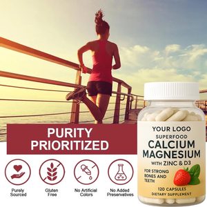 Suplemento Dietético de Alta Potencia con Calcio, Magnesio, Zinc + D3 + Manganeso y Cobre para Adultos - 120 Cápsulas para Huesos Fuertes - Product Image 4