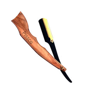 Rasoir de barbier pliant en acier inoxydable, rasoir manuel à lame droite, rasoir de sécurité avec votre propre marque - Product Image 2