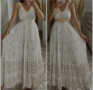 ชุดเดรสสีขาวสไตล์โบฮีเมียนสำหรับงานแต่งงาน - Product Image 2