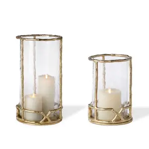 High Selling Price Cnadle Hurricane Holder Hurricane stand Candle Holder with glass cover for wedding home hotel decor