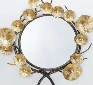 Miroir mural de Style post-moderne dans le dernier Style décoratif pour la maison salon hôtel couloir suspendu utiliser miroir mural en métal - Product Image 1