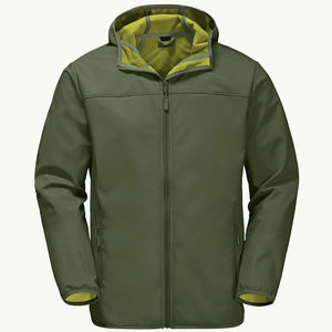Veste d'extérieur coupe-vent avec impression de logo personnalisée pour hommes, respirante et légère, veste softshell pour hommes, meilleure vente en gros - Product Image 5