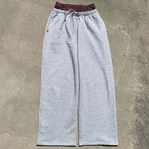 Venta al por mayor ácido lavado pantalones de chándal de los hombres de alta calidad pantalones de chándal con bolsillos logotipo personalizado pantalones de chándal para los hombres - Product Image 1