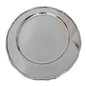 Plat décoratif de table en métal finition nickel, pour servir les aliments, utilisation en hôtel, cuisine, restauration, appareils électroménagers, assiette de restaurant - Product Image 3