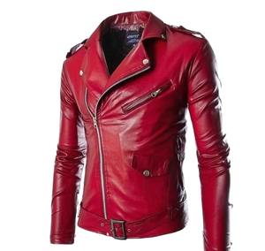 Veste en cuir grande taille de haute qualité pour hommes, vêtements d'extérieur coupe-vent, fermeture à glissière, vêtements de course automobile respirants - Product Image 1