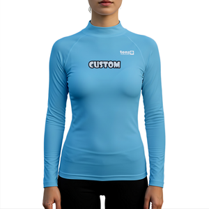 Camiseta de Protección Solar de Manga Larga con Serigrafía Personalizada, Color Personalizado, UPF50, Secado Rápido, Compresión para Surf, Fabricante de Fábrica, OEM, ODM - Product Image 3