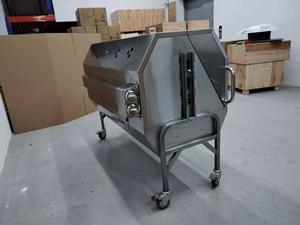 Grill en acier inoxydable, rôtissoire, barbecue, rôtissoire au charbon de bois, machine à rôtir le porc pour les fêtes - Product Image 3