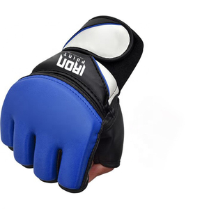 Guantes de cuero MMA hechos a medida con el mejor diseño para gimnasio en casa, boxeo, entrenamiento de lucha, Material de PVC de alta cantidad con punzonado - Product Image 4