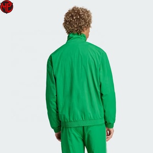 Green <b>Men</b> Track <b>Jacket</b> Zip Up Windproof Breathable Quick Dry Casual Sports <b>Jacket</b> Custom Teamwear <b>Jackets</b> - Product Image 6