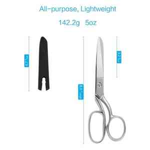 Tijeras de sastre para el hogar de acero inoxidable de 8 "para corte y enhebrado de telas, tijeras de sastrería manuales, 2 años de garantía - Product Image 4