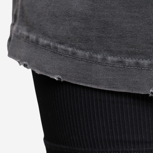 Camiseta de manga corta lisa con logotipo impreso personalizado de gran tamaño con hombros caídos y cuello redondo al por mayor OEM para mujer, camiseta de ropa a granel - Product Image 6