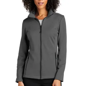 Куртка Softshell, походные уличные куртки 2022, новый дизайн OEM, легкая женская спортивная одежда для взрослых, серые куртки на молнии для дам