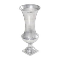 Ensemble de grands vases de sol en alliage d'aluminium peint à la poudre, faits à la main, écologiques, légers, dorés, style américain moderne, pour la décoration de la maison et du jardin