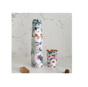 Copper <b>Bottle</b> <b>Water</b> <b>With</b> Printed Designer and 2 Glass Very Reasonable Price Customized Manufacture From India - Product Image 1