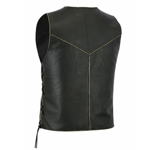 Chaleco de cuero para hombre de nuevo diseño con etiqueta privada personalizada, superventas, cantidad a granel, Chaleco de cuero para hombre de ajuste cómodo - Product Image 2