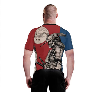 Hot Selling Custom Logo Design Long Sleeve Rash Guard for BJJ MMA Jiu Jitsu Training & Competition Breathable Sublimation <b>Print</b> - Product Image 5