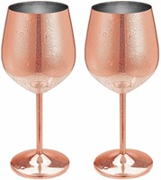Gobelet à vin en cuivre artisanal de qualité supérieure avec un design moderne et écologique, couleur personnalisée pour la maison, le bar, les mariages et les coffrets cadeaux